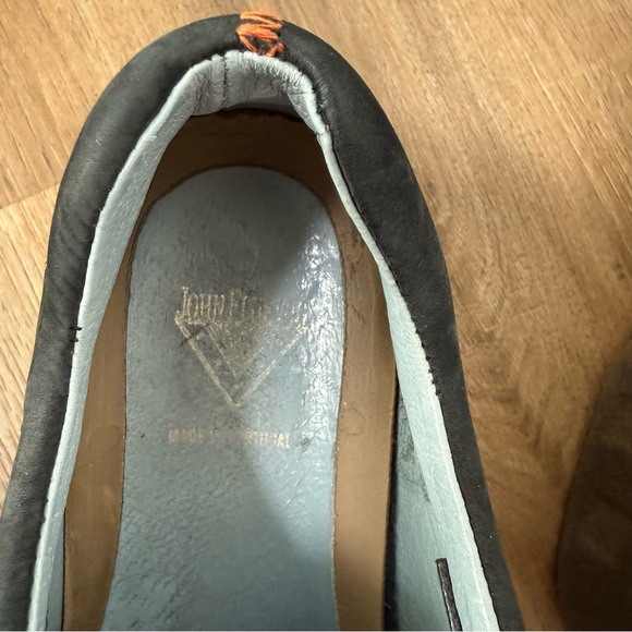 John Fluevog Men's Justin Sneakers Leather Lace up Suede Square Toe Casual 41 - Picture 7 of 9